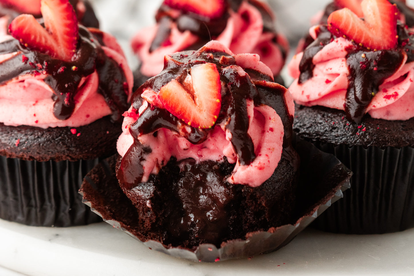 Chocolate Strawberry Cupcakes- Exclusive