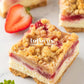 Strawberry Crumble Cheesecake Bars- Exclusive