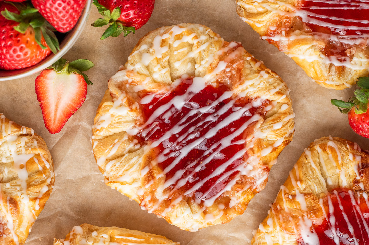 Strawberry Cream Cheese Danish- Exclusive