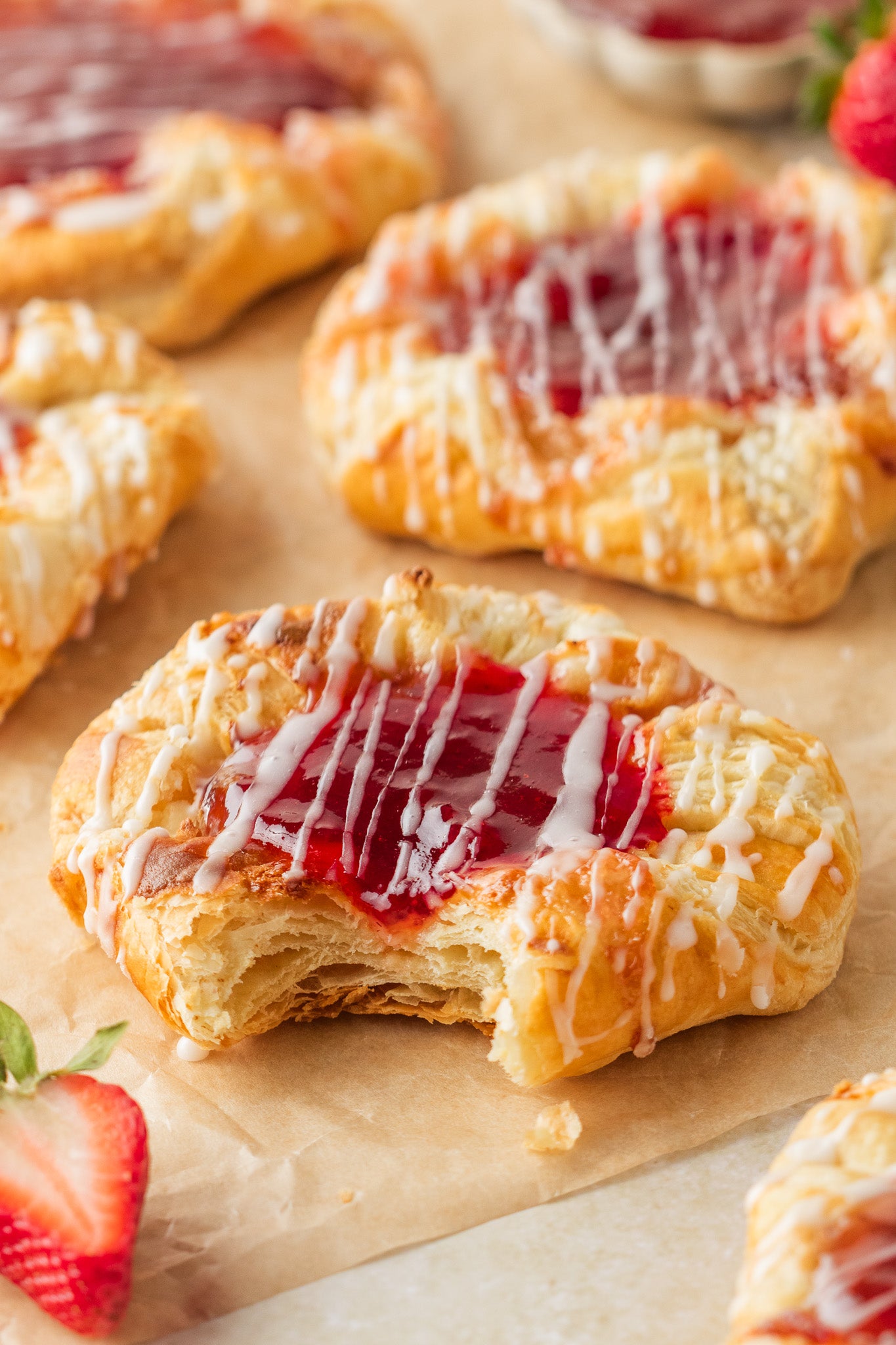 Strawberry Cream Cheese Danish- Exclusive
