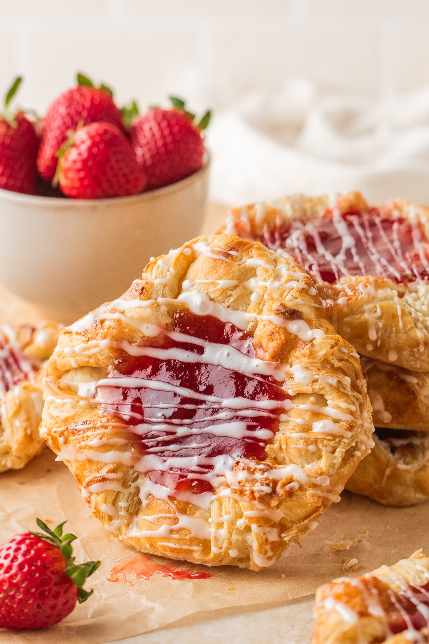 Strawberry Cream Cheese Danish- Exclusive