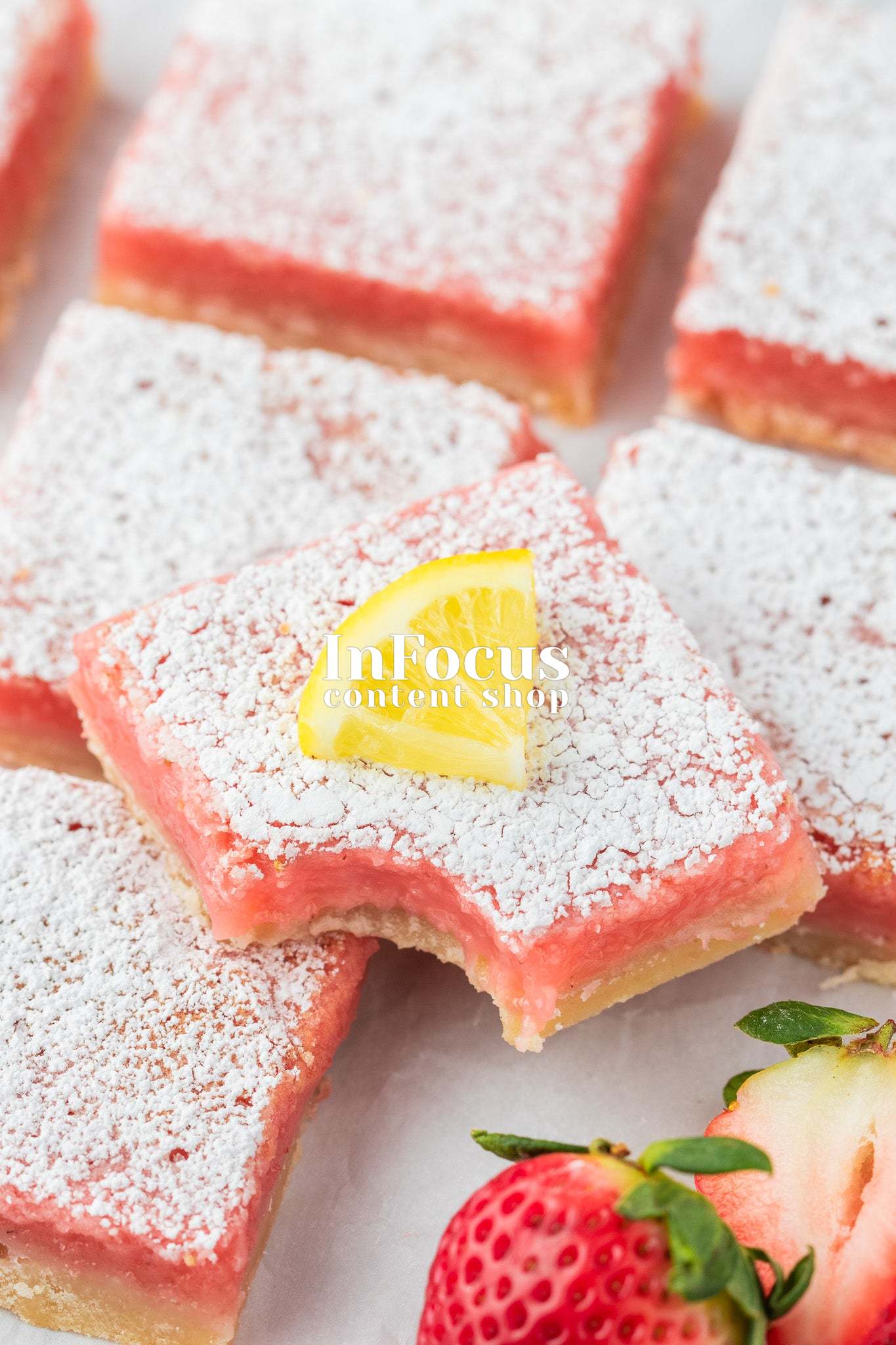 Strawberry Lemonade Bars- Exclusive