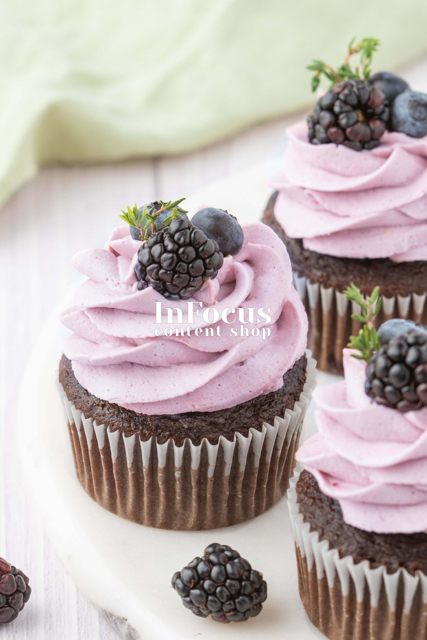 Blackberry Cupcakes- Semi-Exclusive Set 2