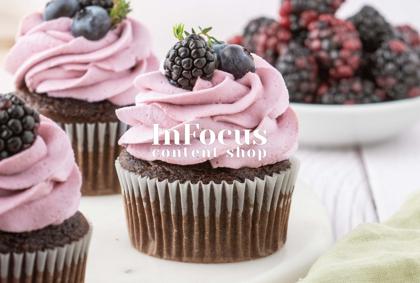 Blackberry Cupcakes- Semi-Exclusive Set 2