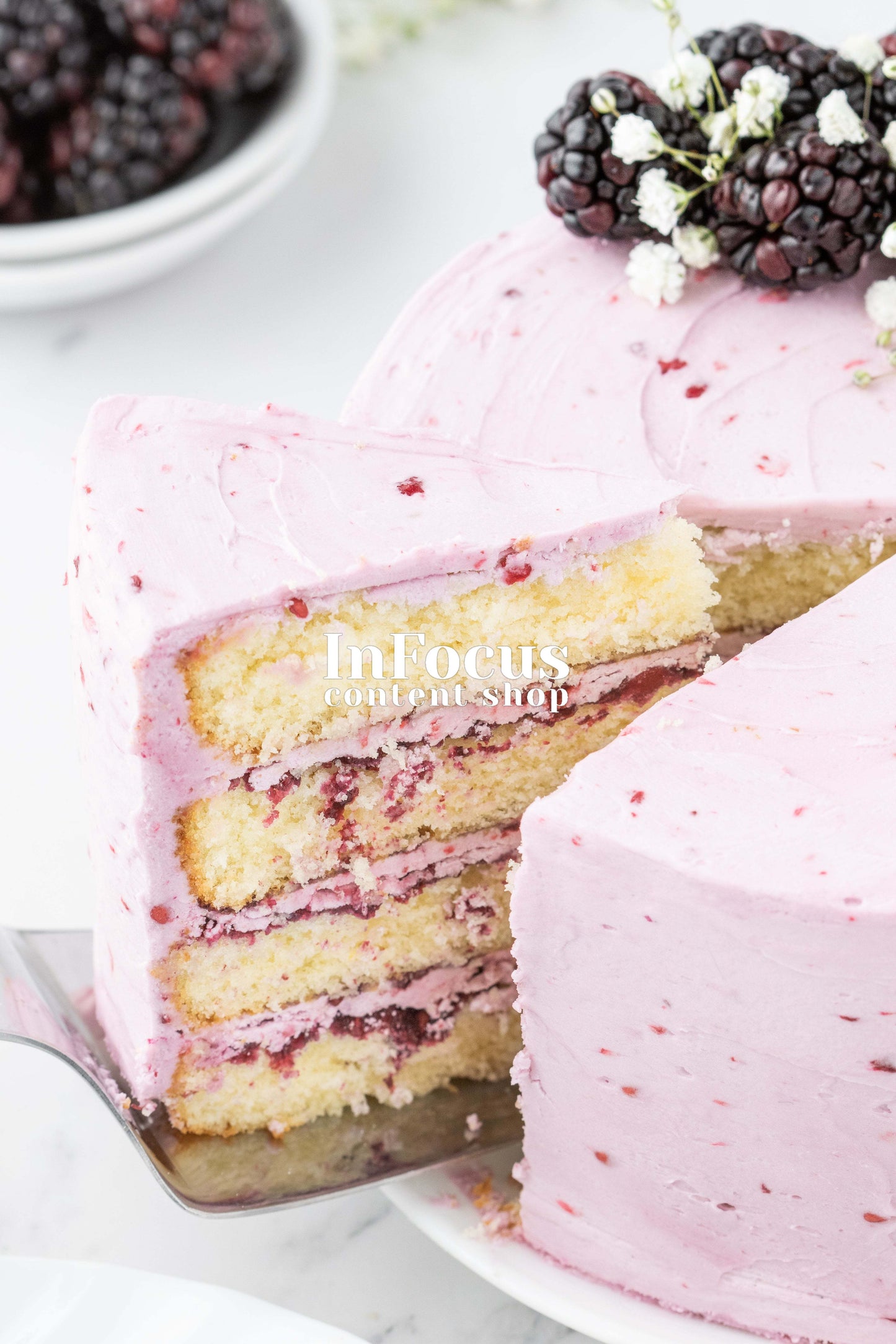 Blackberry Vanilla Layer Cake- Exclusive
