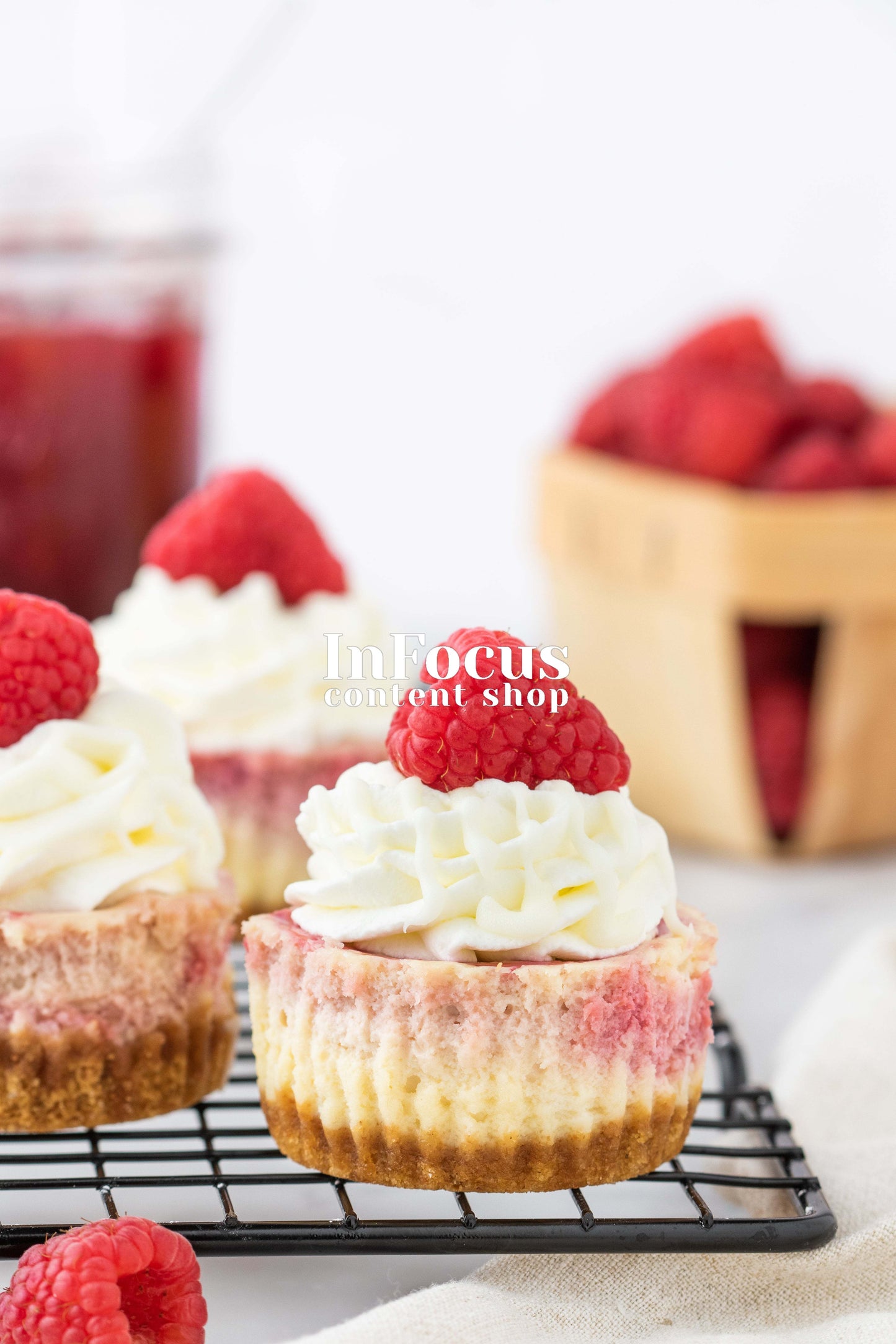 Mini White Chocolate Raspberry Cheesecake- Exclusive