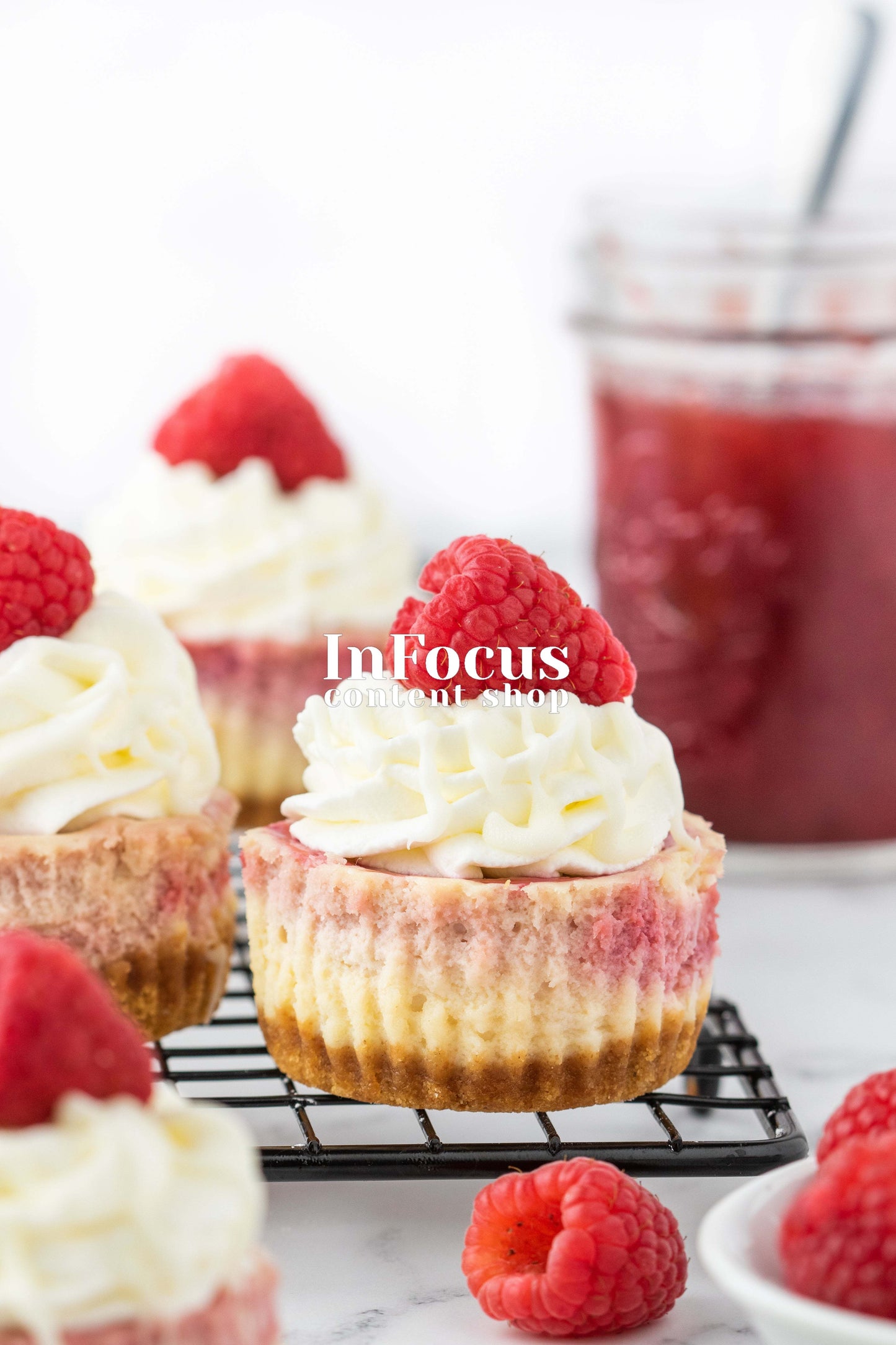 Mini White Chocolate Raspberry Cheesecake- Exclusive