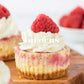 Mini White Chocolate Raspberry Cheesecake- Exclusive
