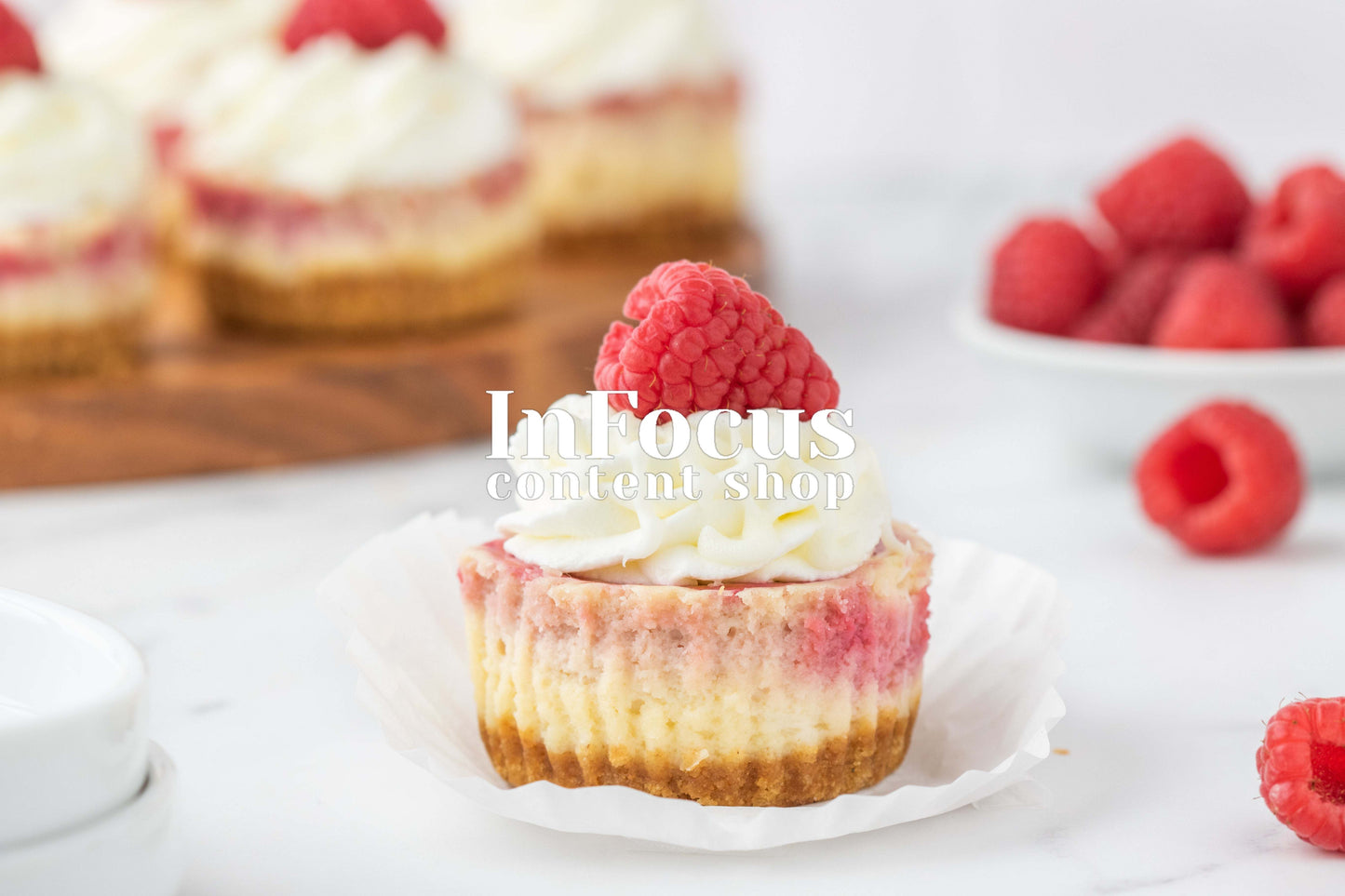 Mini White Chocolate Raspberry Cheesecake- Exclusive