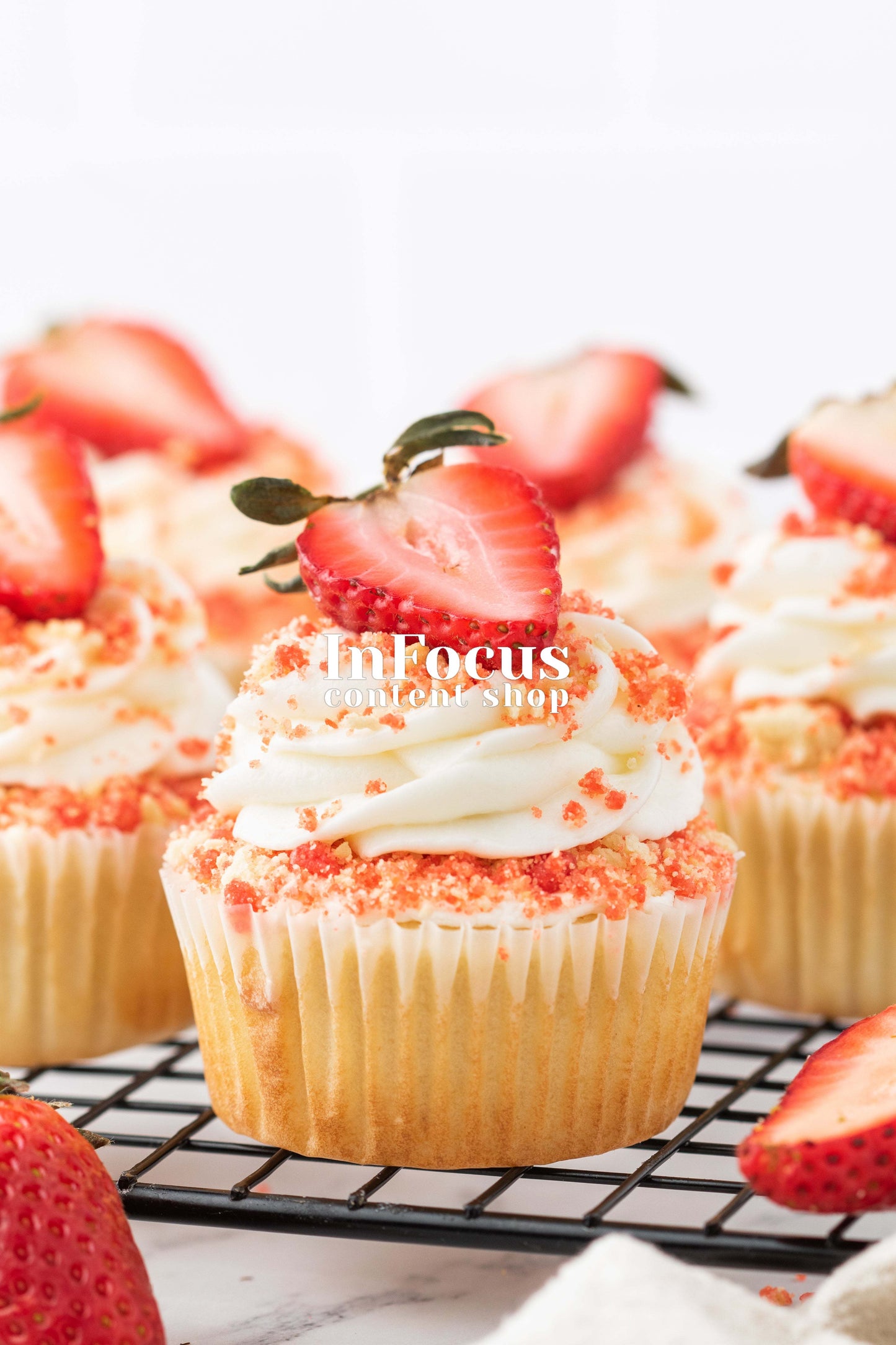 Strawberry Crunch Cupcakes- Exclusive