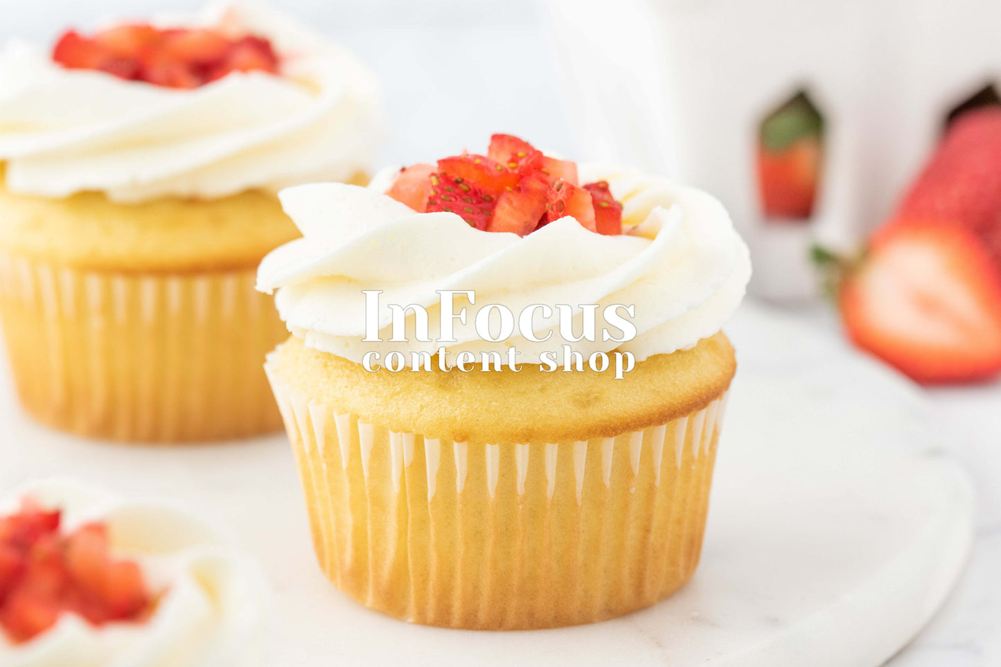 Strawberry Shortcake Cupcakes- Semi-Exclusive Set 1